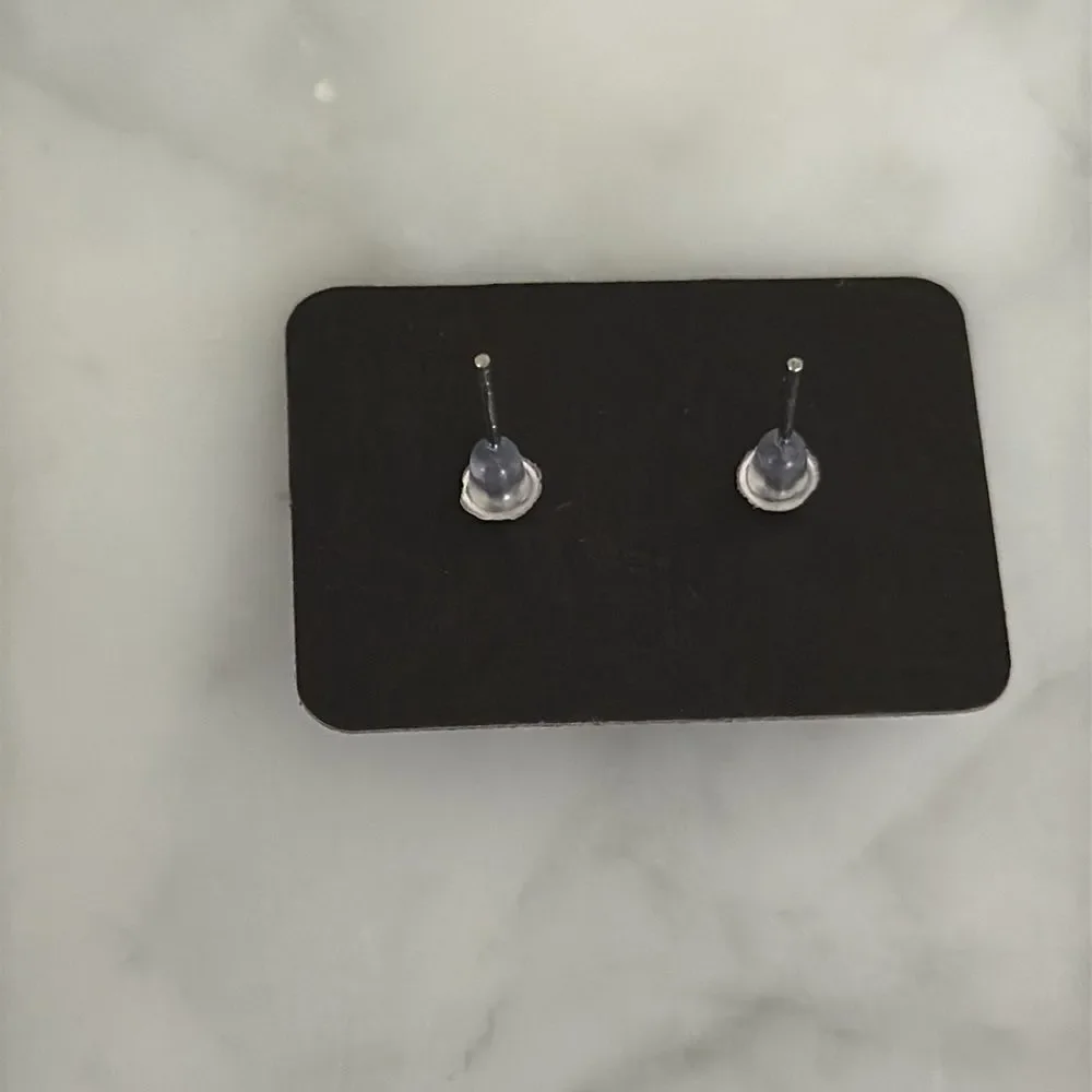 Men’s Crystal Stud Earrings, 3 Pairs, 3 Sizes
